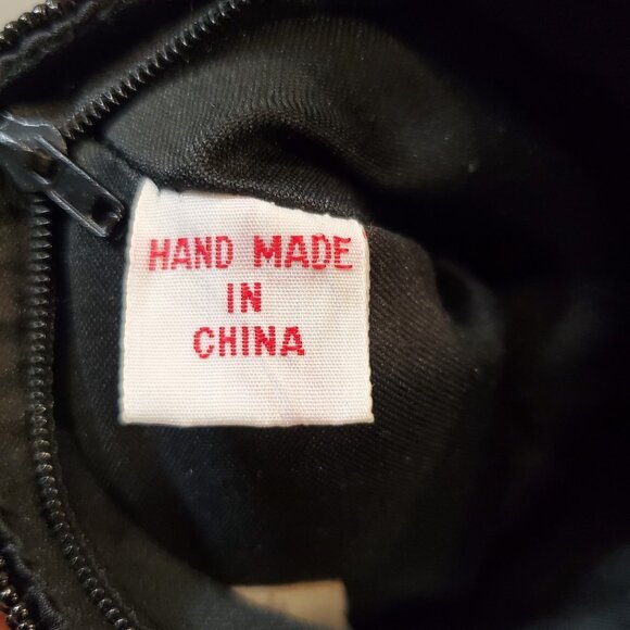 Neiman Marcus Vintage Beaded Mini Bag Coin Purse Black Gold - Picture 9 of 9